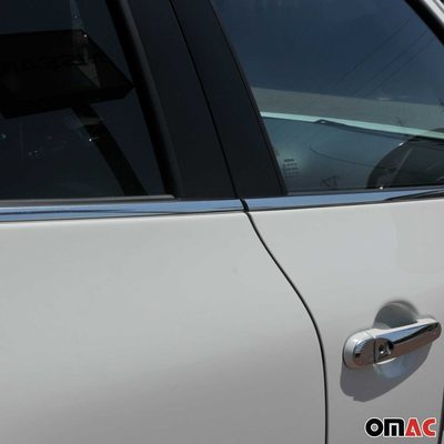 2011-2017 Nissan Juke Window Molding Trim Streamer Stainless Steel Silver 4 Pcs