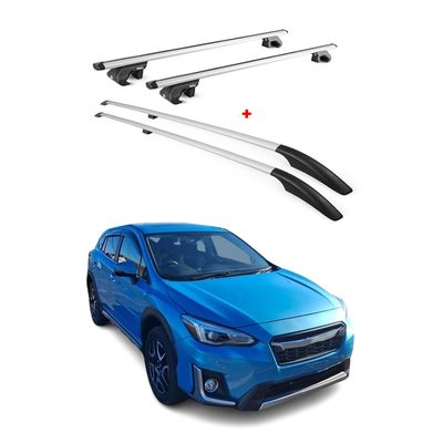 2013-2017 Subaru XV Crosstrek Roof Racks & Roof Rack Rails Silver