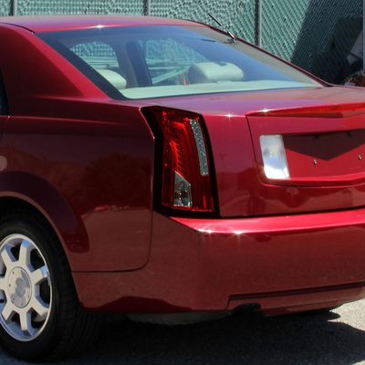 2003-2007 Cadillac CTS LED Tail Lights Chrome Housing/Red Smoke Lens
