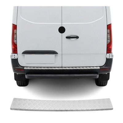 OMAC Rear Bumper Sill Cover for Ford Tourneo Custom I 2012-2023 Aluminium Silver