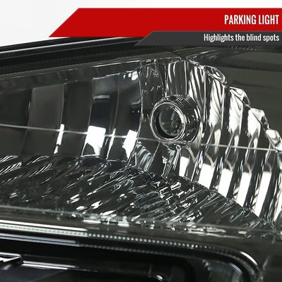 2005-2009 Chevy Equinox Factory Headlights w/Amber Reflector Chrome/Smoke