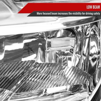2015-2017 Ford F-150 Replacement Factory Style Headlights Chrome/Clear Lens