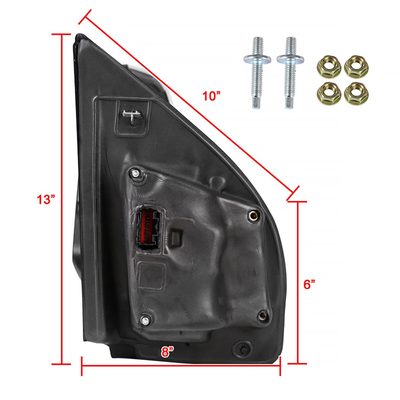2017-2019 Ford F-250/350/450/550 Heated BSM ATS & Manual Towing Mirrors Smoke