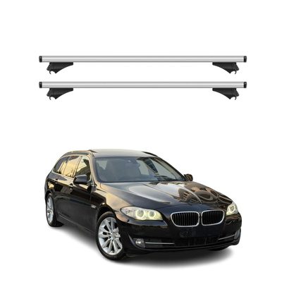 2010-2016 BMW 5 Series F11 Wagon Roof Rack Cross Bars Silver