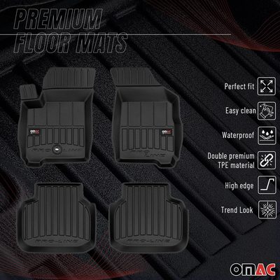 2009-2020 Dodge Journey Premium Floor Mats Liners Full Set All Weather Heavy Duty