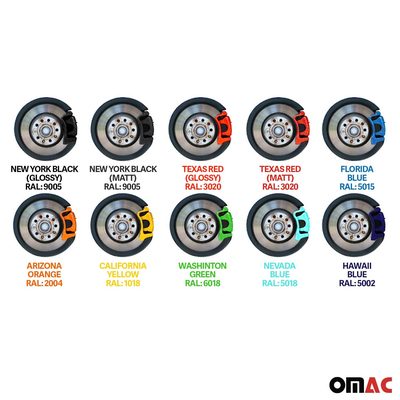 OMAC Brake Caliper Epoxy Based Car Paint Kit Arizona Orange Glossy High-Temp