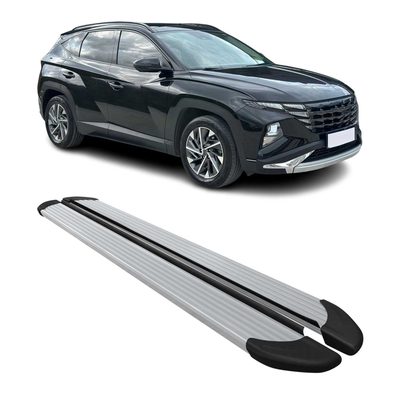 2019-2021 Hyundai Tucson Nerf Bars Side Steps Running Boards Silver 2x