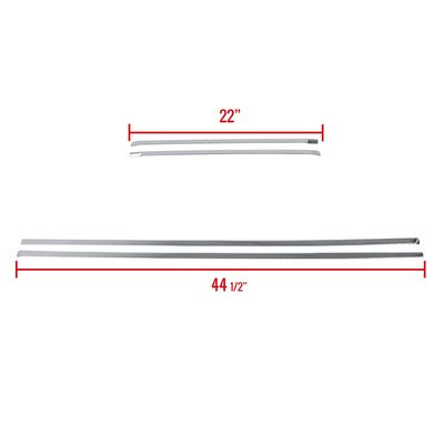2007-2009 Chevrolet Tahoe Stainless Steel Side Door Trim Set 4Pcs