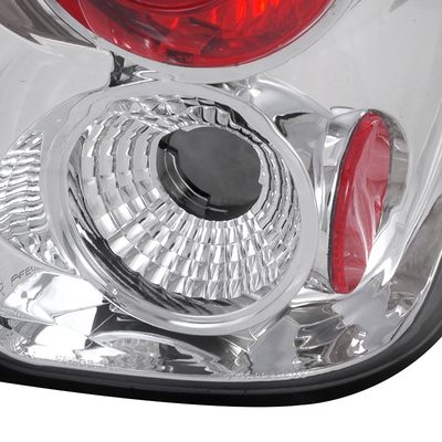 1998-2001 Ford Explorer Mercury Mountaineer Tail Lights Chrome/Clear Lens