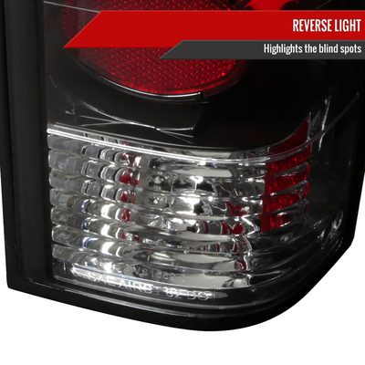 1982-1994 Chevy S10/Blazer GMC S15/Sonoma Tail Lights Matte Black/Clear Lens