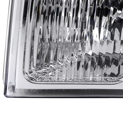 2009-2014 Ford F-150 Factory Crystal Headlights w/Amber Reflector Chrome/Clear