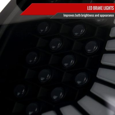 2017-2021 Honda Civic Hatchback Turn Signal LED Tail Lights Black/Smoke