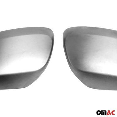 2008-2015 Lexus LX 570 Side Mirror Cover Caps Brushed Stainless Steel Silver 2 Pcs