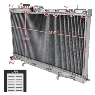 2002-2007 Subaru Impreza WRX/STI Aluminum 2-Row Performance Radiator