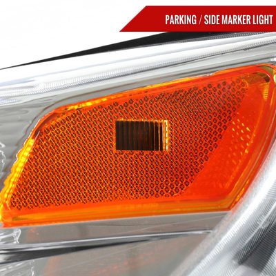 For Chevrolet Equinox 2010-2015 Driver Side Factory Style Headlight Chrome Housing Clear Lens