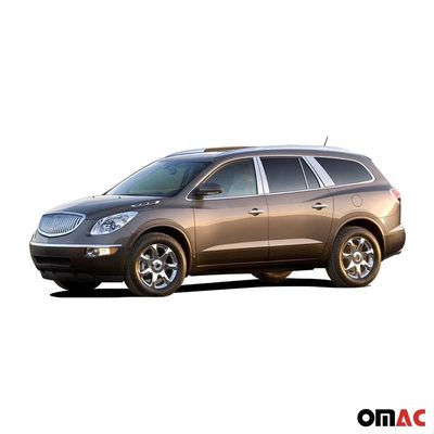 2008-2017 Buick Enclave Stainless Steel Pillar Trim 6 Pcs