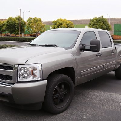 2007-2014 Chevy Silverado/Avalanche/Sierra/Yukon Manual Black Towing Mirrors
