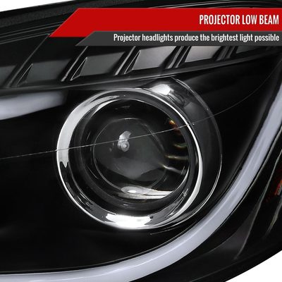 2006-2013 Chevy Impala / Impala Limited /Monte Carlo LED Bar Headlights Black
