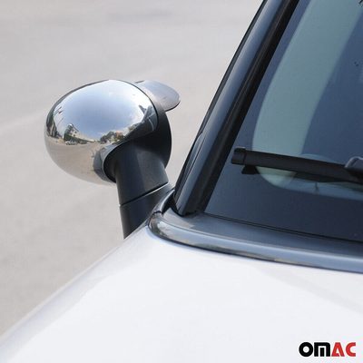 2013-2016 Mini Cooper Paceman R61 Side Mirror Cover Caps Stainless Steel Silver 2 Pcs