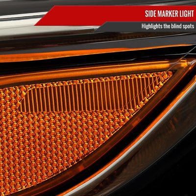 2019-2024 Chevy Malibu Factory Style Projector Headlights Glossy Black/Clear