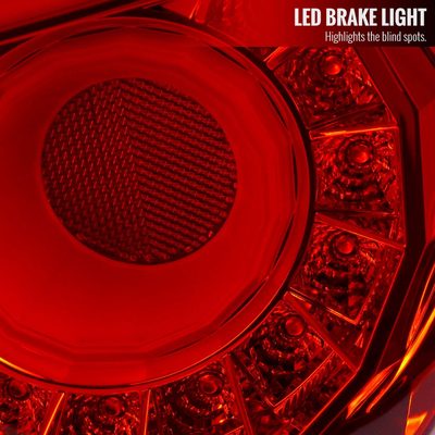 2012-2016 Scion FRS/ Subaru BRZ/ Toyota 86 LED Tail Lights Chrome/Red