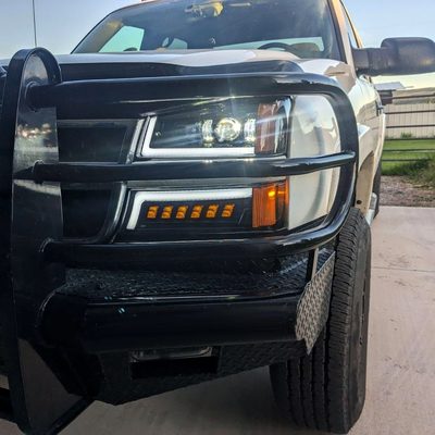 2003-2007 Chevy Silverado Avalanche LED Projector Headlights Bumper Lights