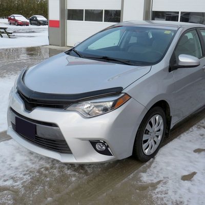 2014-2016 Toyota Corolla H16 Silver Bezel Fog Lights Kit Chrome/Clear Lens