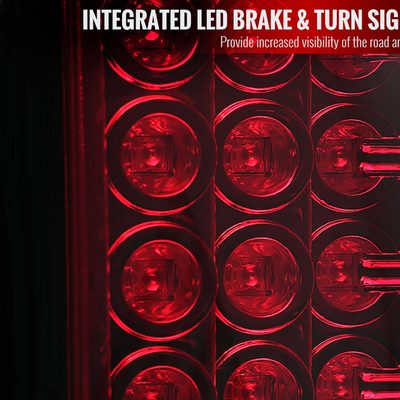 2009-2018 Dodge RAM 1500 2500 3500 LED Tail Lights Chrome/Red