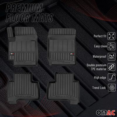 2005-2014 Suzuki Grand Vitara Premium Floor Mats Black Heavy Duty All-Weather