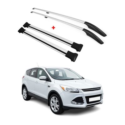 2013-2019 Ford Escape Roof Racks & Roof Rack Rails Silver