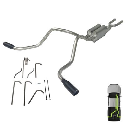 GMC/Chevy, 1999-2006, 6.0L, Stainless - Truck Cat-Back Dual Exhaust Kits