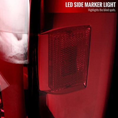 2014-2021 Toyota Tundra Sequential LED Tail Lights Chrome/Red Clear Lens