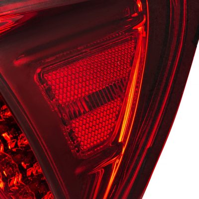 2006-2008 Lexus IS250/IS350 LED Tail Lights & Trunk Lights Chrome/Red Lens