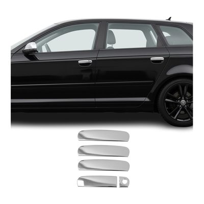 2005-2011 Audi A6 Sedan Car Door Handle Cover Protector Stainless Steel Chrome 5 Pcs