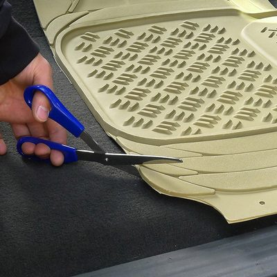 Universal fit Rubber NonSlip Car Floor Mats Liner All Weather 4Pcs Beige