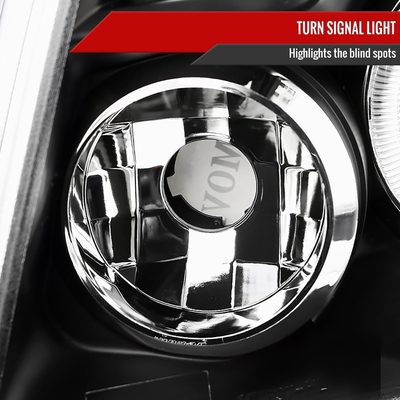 2005-2011 Toyota Tacoma Dual Halo Projector Headlights Matte Black/Clear Lens