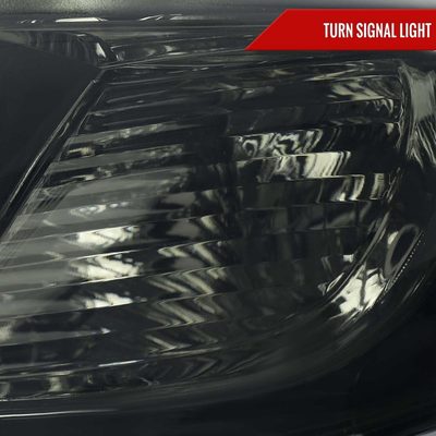 For Toyota Highlander 2008-2010 Factory Halogen Replacement Headlights Chrome Housing Smoked Lens