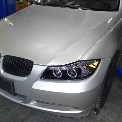 2006-2008 BMW E90 3 Series Dual Halo Headlights LED Light&LED Signal Lights
