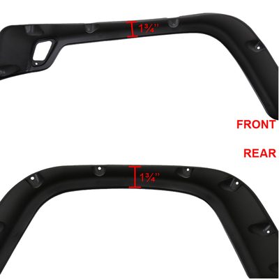 1997-2006 Jeep Wrangler TJ Textured Extended Fender Flares Wheel Protector