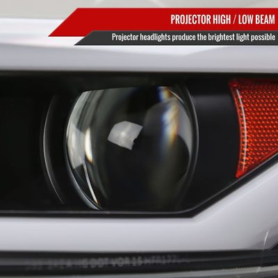 2015-2017 Ford Mustang/2018-2020 Shelby HID/Xenon LED Signal Headlights Black
