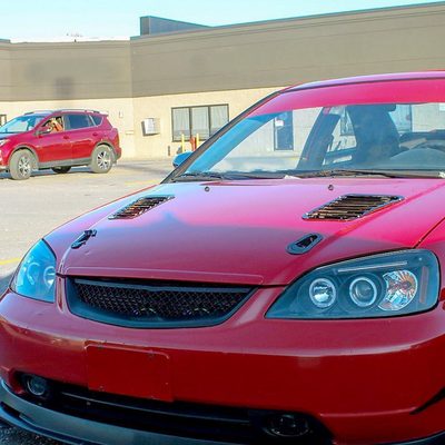 2001-2003 Honda Civic Dual Halo Projector Headlights Matte Black/Clear Lens