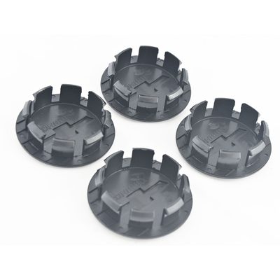 2013-2023 Chevrolet Traverse Licensed Wheel Cap Emblem Set Gloss Black 4Pcs ABS Plastic