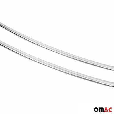 2011-2014 VW Jetta A6 Front Bumper Trim Molding Stainless Steel Silver 2 Pcs