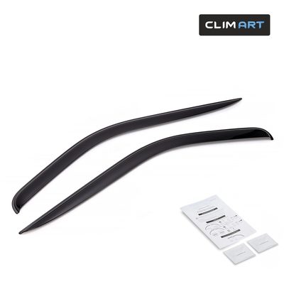 Clim Art Wind Deflectors for Ford Transit 2015-2026 Commercial Dark Smoke 2x