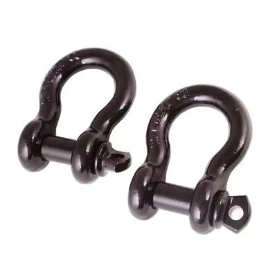 Shackles 7/8" 6000 libras (Par) Negros Rugged Ridge Aplicación Universal