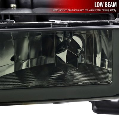 1994-1998 GMC C10/Sierra/Suburban/Yukon Factory Headlights LED Chrome