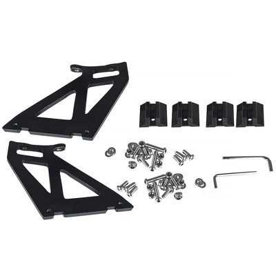 Universal Black CNC Aluminum 52" Double Deck Adjustable Trunk Spoiler Wing