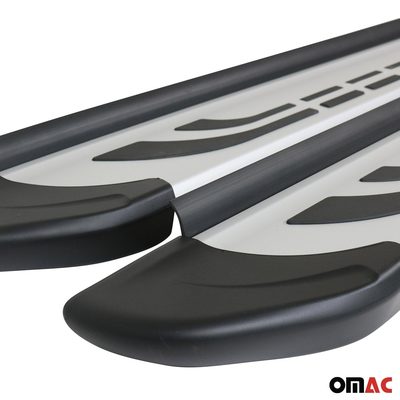 2016-2026 Volvo XC90 Running Boards Side Steps Silver