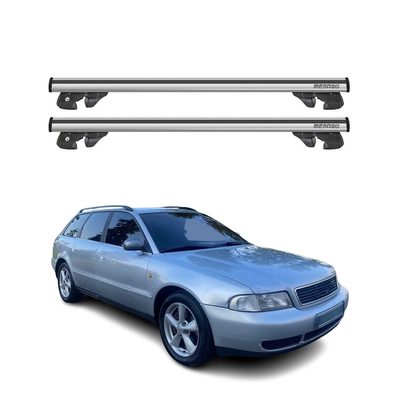 1996-2000 Audi A4 Wagon Roof Rack Cross Bars Silver