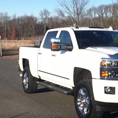 2014-2018 Chevy Silverado/ Sierra Folding Heated &Manual Chrome Towing Mirrors